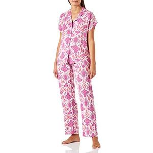 women'secret Pyjama, lang, bedrukt, paars, damespyjama, Paars/Lila