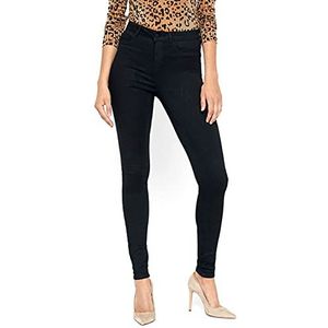 Noisy May Vrouwen Call Skinny Skinny Causic Jeans, Zwart, 38, zwart.