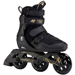 K2 universele skates voor volwassenen TRIO 110 Black_Gold – zwart – goud – EU: 42 (Mondo: 270 / cm: 27 / UK: 8 / US: 9) – 30F0133