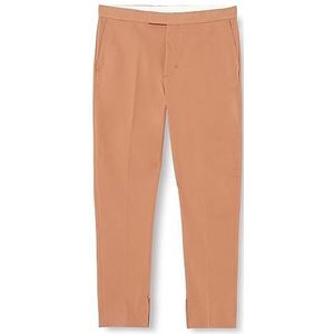 Tommy Hilfiger Pantalon slim en gabardine en coton tissé pour femme, Natural Cognac, 34W