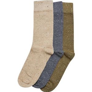 Urban Classics Chaussettes unisexes, Sable chaud/gris foncé/olive d'été, 39-42 EU