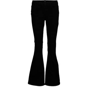 Vero Moda VMSCARLET Mr. SKN Flared J VI1174 GA Noos Jeans, zwart, M/30 vrouwen, zwart, M, zwart.