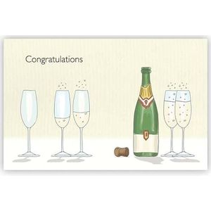 Quire Surprise kaart champagne en glazen