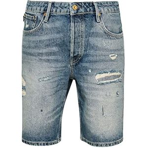 Superdry Heren Vintage Straight Jeans Shorts, Felix geribbeld vintage