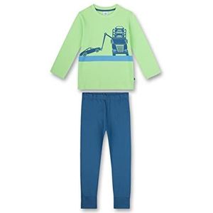 Sanetta pyjama voor jongens limoen, 128, Kalk