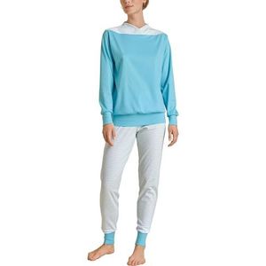 CALIDA Soulmate Pijama Set dames, Topaas blauw