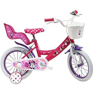 Vélo ATLAS Kinderfiets voor meisjes, 14 inch, Minnie/Disney, roze