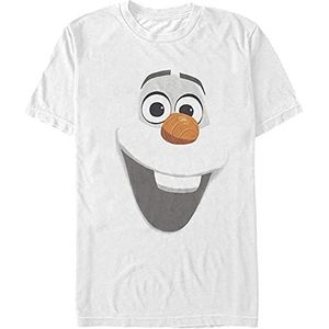 Disney Olaf Face T-shirt voor heren, wit, S, Wit