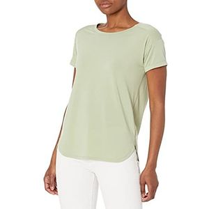 Amazon Essentials Studio dames casual pasvorm lichtgewicht T-shirt met ronde hals (verkrijgbaar in grote maat), lichtgroen, XS