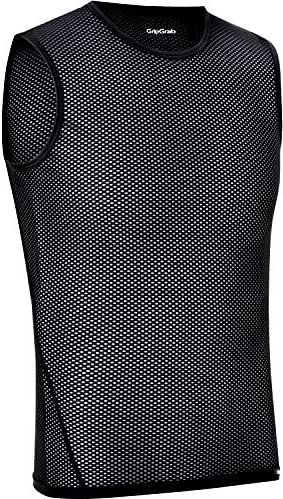 GripGrab Ultralight set van 1 en 3 onderhemden van mesh voor de zomer, mouwloos, geurremmend