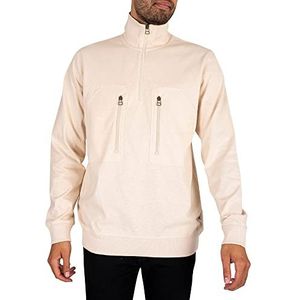 G-STAR RAW Tweeter T-shirt voor heren, 1/2 rits, wit (Dk Talc C673-a488)