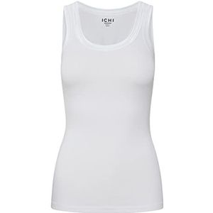 ICHI IHZOLA to Basic T-shirt voor dames, korte mouwen, wit (10100)