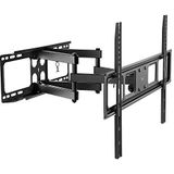 OEM SYSTEMS Ewent TV-beugel voor LCD/LED/Plasma-TV, multidirectioneel, draaibaar, uittrekbaar, wandhouder met dubbele arm, max. VESA 600 x 400 mm, zwart/antraciet