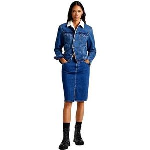 Pepe Jeans Nikita Skirt Rok voor dames, Blauw (Denim-HS5)