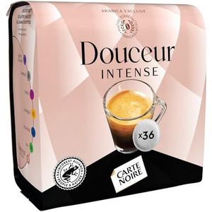CARTE NOIRE - Koffie in zachte pads met intense zachtheid – Pure Arabica gecertificeerd Rainforest Alliance – 10 verpakkingen met elk 36 pads – compatibel met Senseo (360 capsules)
