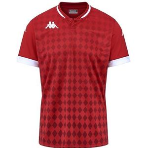 Kappa - Bofi shirt voor heren, Rood, Wit