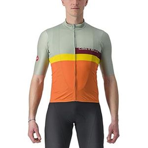 castelli Vergrendeling Jersey, Defender Green/Dark Red-Bordeaux-Passion Fruit-Scarlet Lava, XL