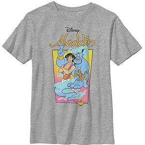 Disney Aladdin Genie Abu Poster Boys Heather T-shirt, Grijs Meliert Athletic XS, atletisch grijs gemêleerd