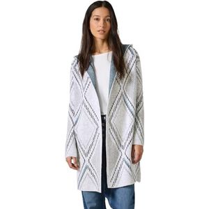 Cecil B253867 Damesvest met open capuchon, Soft Silver Melange