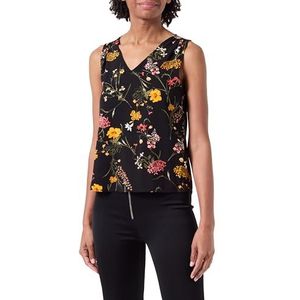 VERO MODA Vmeasy Joy S/L Wvn Ga damesblouse met V-hals, zwart/Vicka