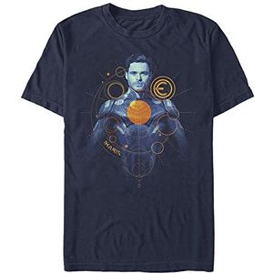 Marvel The Eternals-Ikaris Unisex T-shirt met korte mouwen oranje, marineblauw, M, marineblauw