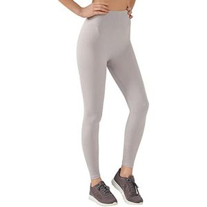 LOS OJOS Pantalon côtelé pour femme – Legging côtelé à taille haute pour l'entraînement, gris, S-M