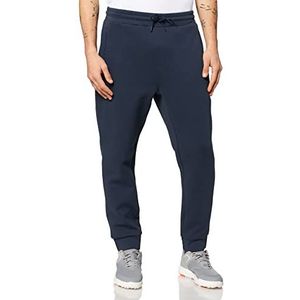 BOSS Helwyn Joggingbroek voor heren, van katoenmix met logo-print op de achterkant, Navy410