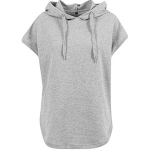 KiarenzaFD Build Your Brand Dames mouwloze Hoody BY034, grijs, 3XL, grijs.