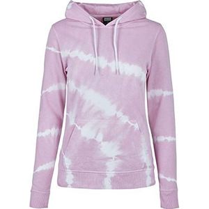 Urban Classics Tie Dye Hoodie voor dames, Roze Meisje