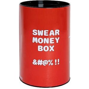FISURA - Originele spaarpot met boodschap ""swearwords box"". Grote spaarpot voor volwassenen van staal, tinnen spaarpot om cadeau te geven. Afmetingen: 13 x 20 cm