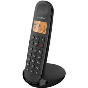 Logicom ILOA 100 Draadloze vaste telefoon zonder antwoordapparaat - Solo - Analoge & DECT-telefoons - Zwart