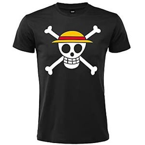 Sabor srl T-shirt One Piece strohoed logo doodskop korte mouwen 100% katoen unisex verkrijgbaar in verschillende kleuren volwassenen jongens