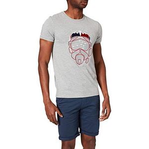 REDSKINS-PAF Cask National T-shirt voor heren, Grijs Chinees