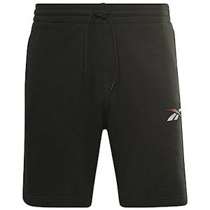 Reebok Te Vector Fleece shorts voor heren, Zwart (Klabur)