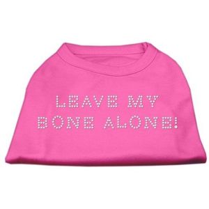 Mirage Leave My Bone Alone hemd met strassteentjes, maat XXL, Hot Pink