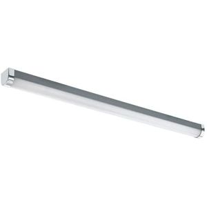 EGLO Traacte Led-spiegellamp, 1 1 lichtpunt, led-spiegellamp van kunststof, metaal voor badkamer in zilver, wit, chroom, led neutraal wit, IP 44, lengte 77 cm