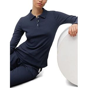 Marc O'Polo Body & Beach W Polo Shirt Pijama-Top, dames, nachtblauw, XS, nachtblauw