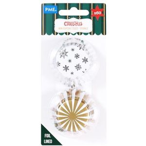 PME Natalizi Mini-onderzetters, aluminium gecoat, vonk (60 stuks)
