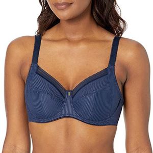 Fantasie Fusion Beugelbeha met zeer bedekkende zijdelingse ondersteuning voor dames, marineblauw, 90D, Navy Blauw