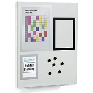 Durable Duraframe 500110 magneetbord S met informatielijst en magneten, grijs