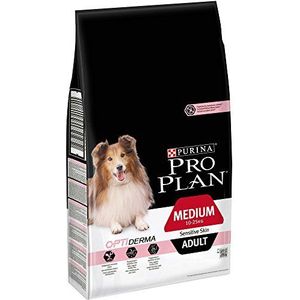 PRO PLAN Medium Adult Sensitive Skin met OPTIDERMA rijk aan zalm, 7 kg, droogvoer voor middelgrote volwassen honden