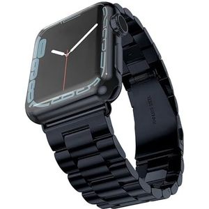 Arktis Roestvrijstalen armband, compatibel met Apple Watch & Apple Watch Ultra reservearmband (vouwgesp) [met schakelverkorter] (roestvrij staal), Roestvrij staal