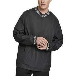 Urban Classics Warm Up Pullover, meerkleurig (Blk/Gry 00029), XL Heren, Zwart/Grijs