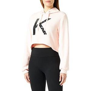 KENDALL & KYLIE Sweatshirt met capuchon voor dames, zacht roze, maat M, Zacht Roze