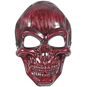 Widmann vd-wdm08167 masker doodskop, metaal, rood, Eén maat
