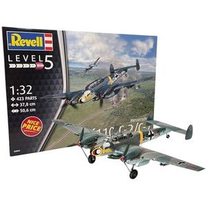1:32 Revell 04961 Messerschmitt Bf110 C-2/C-7 Plastic Modelbouwpakket