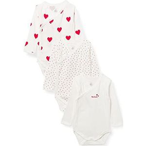 Petit Bateau baby meisje Underwear A00AZ00, wit + rood + wit