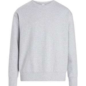 CALVIN KLEIN Sweat pour homme L/S 000NM2708E L/S, gris (moyen gris chiné), XL, Gris (gris moyen chiné), XL