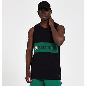 New Era NBA Colour Block Tank Bosel Unisex Volwassen Sweatshirt, Zwart, XSS