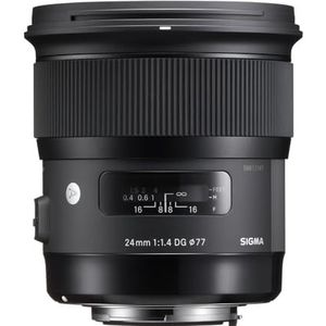 Sigma 24mm F1,4 DG HSM Art lens (77mm filterschroefdraad) voor Nikon objectiefbajonet